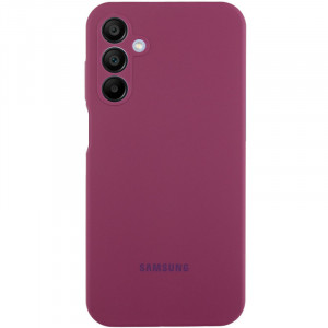 Чехол Silicone Cover Lakshmi Full Camera (AAA) with Logo для Samsung Galaxy A24 4G Бордовый / Plum