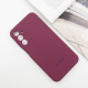 Чохол Silicone Cover Lakshmi Full Camera (AAA) with Logo для Samsung Galaxy A24 4G Бордовий / Plum - фото