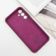 Чехол Silicone Cover Lakshmi Full Camera (AAA) with Logo для Samsung Galaxy A24 4G Бордовый / Plum - фото