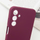 Чохол Silicone Cover Lakshmi Full Camera (AAA) with Logo для Samsung Galaxy A24 4G Бордовий / Plum - фото