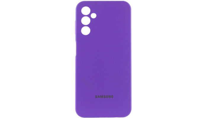 Чохол Silicone Cover Lakshmi Full Camera (AAA) with Logo для Samsung Galaxy A24 4G Фіолетовий / Amethyst - фото