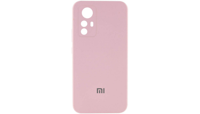 Чехол Silicone Cover Lakshmi Full Camera (AAA) with Logo для Xiaomi Redmi Note 12S Розовый / Pink Sand - фото