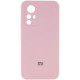 Чехол Silicone Cover Lakshmi Full Camera (AAA) with Logo для Xiaomi Redmi Note 12S Розовый / Pink Sand - фото