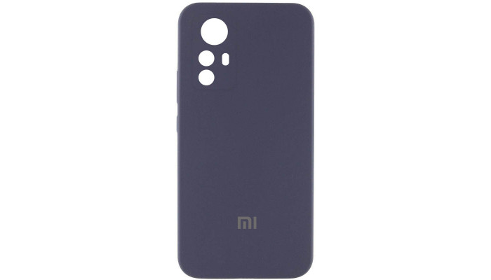 Чехол Silicone Cover Lakshmi Full Camera (AAA) with Logo для Xiaomi Redmi Note 12S Серый / Dark Gray - фото