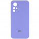 Чохол Silicone Cover Lakshmi Full Camera (AAA) with Logo для Xiaomi Redmi Note 12S Бузковий / Dasheen