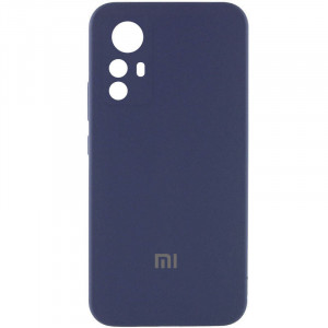 Чехол Silicone Cover Lakshmi Full Camera (AAA) with Logo для Xiaomi Redmi Note 12S Темно-синий / Midnight blue