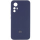 Чехол Silicone Cover Lakshmi Full Camera (AAA) with Logo для Xiaomi Redmi Note 12S Темно-синий / Midnight blue - фото