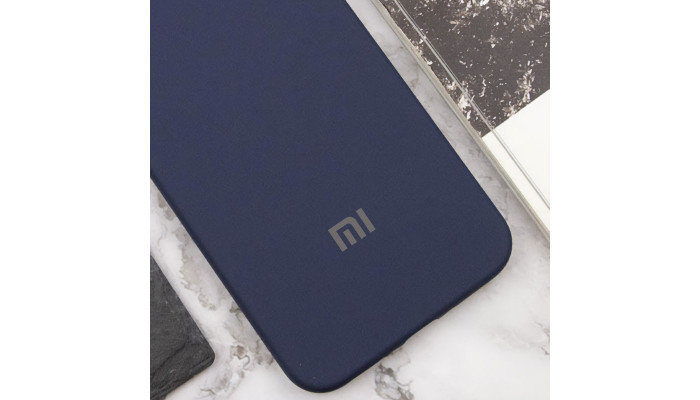 Чохол Silicone Cover Lakshmi Full Camera (AAA) with Logo для Xiaomi Redmi Note 12S Темно-синій / Midnight blue - фото