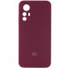 Чехол Silicone Cover Lakshmi Full Camera (AAA) with Logo для Xiaomi Redmi Note 12S Бордовый / Plum