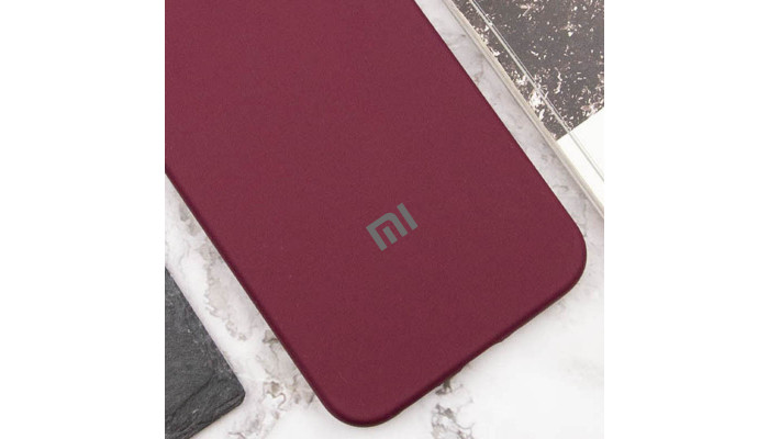 Чохол Silicone Cover Lakshmi Full Camera (AAA) with Logo для Xiaomi Redmi Note 12S Бордовий / Plum - фото