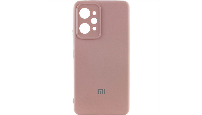 Чохол Silicone Cover Lakshmi Full Camera (AAA) with Logo для Xiaomi Redmi 12 Рожевий / Pink Sand - фото