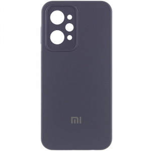 Чохол Silicone Cover Lakshmi Full Camera (AAA) with Logo для Xiaomi Redmi 12 Сірий / Dark Gray