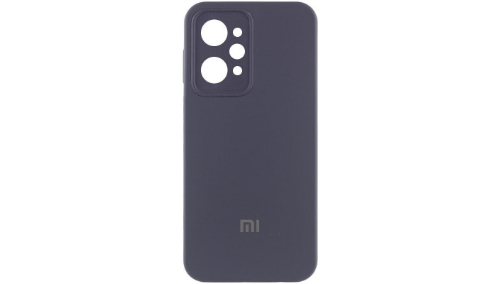 Чохол Silicone Cover Lakshmi Full Camera (AAA) with Logo для Xiaomi Redmi 12 Сірий / Dark Gray - фото