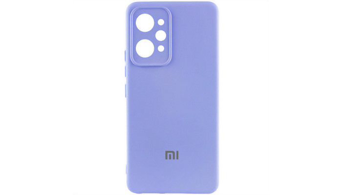 Чехол Silicone Cover Lakshmi Full Camera (AAA) with Logo для Xiaomi Redmi 12 Темно-синий / Midnight blue - фото