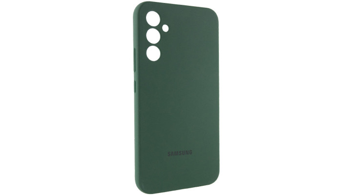 Чехол Silicone Cover Lakshmi Full Camera (AAA) with Logo для Samsung Galaxy S23 FE Зеленый / Cyprus Green - фото