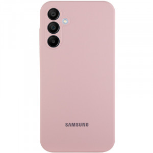 Чехол Silicone Cover Lakshmi Full Camera (AAA) with Logo для Samsung Galaxy S23 FE Розовый / Pink Sand