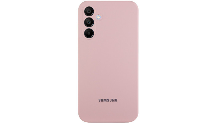 Чехол Silicone Cover Lakshmi Full Camera (AAA) with Logo для Samsung Galaxy S23 FE Розовый / Pink Sand - фото