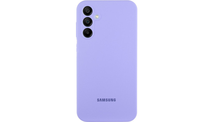 Чехол Silicone Cover Lakshmi Full Camera (AAA) with Logo для Samsung Galaxy S23 FE Сиреневый / Dasheen - фото