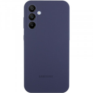 Чехол Silicone Cover Lakshmi Full Camera (AAA) with Logo для Samsung Galaxy S23 FE Темно-синий / Midnight blue