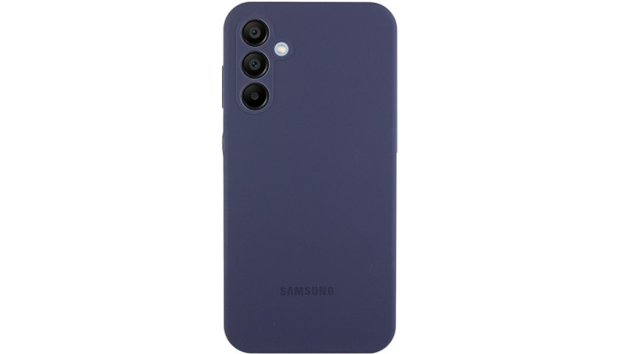 Чехол Silicone Cover Lakshmi Full Camera (AAA) with Logo для Samsung Galaxy S23 FE Темно-синий / Midnight blue - фото