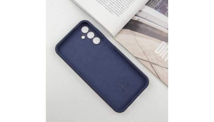 Чехол Silicone Cover Lakshmi Full Camera (AAA) with Logo для Samsung Galaxy S23 FE Темно-синий / Midnight blue - фото