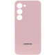 Чехол Silicone Cover Lakshmi Full Camera (AAA) with Logo для Samsung Galaxy S24 Розовый / Pink Sand - фото