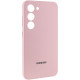 Чехол Silicone Cover Lakshmi Full Camera (AAA) with Logo для Samsung Galaxy S24 Розовый / Pink Sand - фото