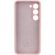 Чехол Silicone Cover Lakshmi Full Camera (AAA) with Logo для Samsung Galaxy S24 Розовый / Pink Sand - фото