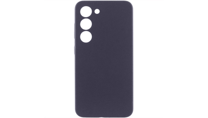 Чехол Silicone Cover Lakshmi Full Camera (AAA) with Logo для Samsung Galaxy S24 Серый / Dark Gray - фото