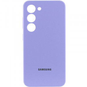 Чехол Silicone Cover Lakshmi Full Camera (AAA) with Logo для Samsung Galaxy S24 Сиреневый / Dasheen