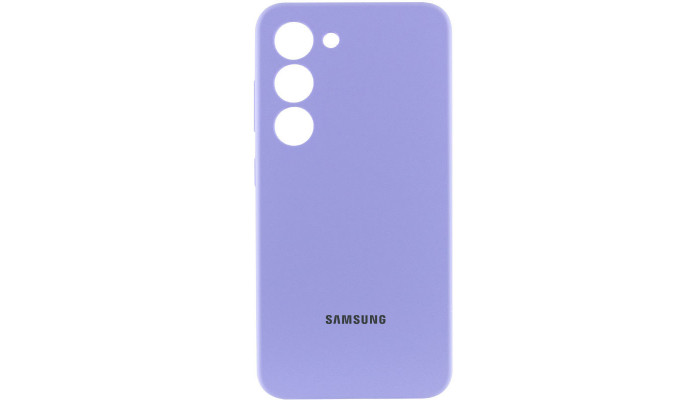 Чехол Silicone Cover Lakshmi Full Camera (AAA) with Logo для Samsung Galaxy S24 Сиреневый / Dasheen - фото