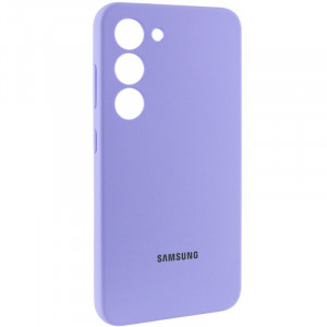 Чехол Silicone Cover Lakshmi Full Camera (AAA) with Logo для Samsung Galaxy S24 Сиреневый / Dasheen