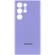 Чехол Silicone Cover Lakshmi Full Camera (AAA) with Logo для Samsung Galaxy S24 Ultra Сиреневый / Dasheen - фото