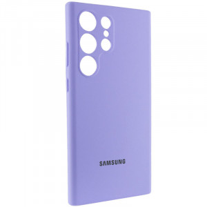 Чехол Silicone Cover Lakshmi Full Camera (AAA) with Logo для Samsung Galaxy S24 Ultra Сиреневый / Dasheen