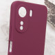 Чехол Silicone Cover Lakshmi Full Camera (AAA) with Logo для Xiaomi Redmi 13C / Poco C65 Бордовый / Plum - фото