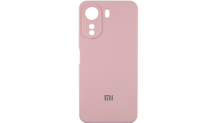 Чехол Silicone Cover Lakshmi Full Camera (AAA) with Logo для Xiaomi Redmi 13C / Poco C65 Розовый / Pink Sand - фото