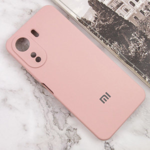 Чехол Silicone Cover Lakshmi Full Camera (AAA) with Logo для Xiaomi Redmi 13C / Poco C65 Розовый / Pink Sand