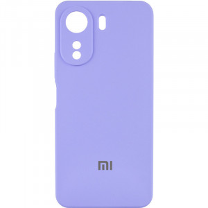 Чехол Silicone Cover Lakshmi Full Camera (AAA) with Logo для Xiaomi Redmi 13C / Poco C65 Сиреневый / Dasheen