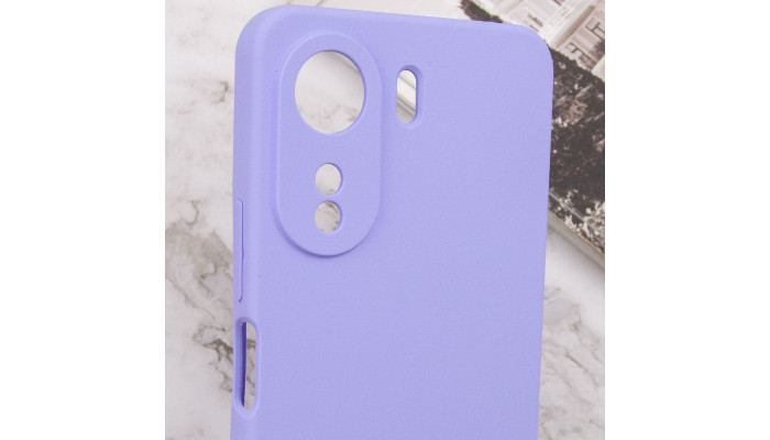 Чехол Silicone Cover Lakshmi Full Camera (AAA) with Logo для Xiaomi Redmi 13C / Poco C65 Сиреневый / Dasheen - фото