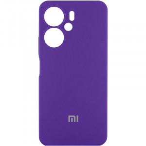 Чехол Silicone Cover Lakshmi Full Camera (AAA) with Logo для Xiaomi Redmi 13C 4G/5G / Poco C65/M6 5G Фиолетовый / Amethyst