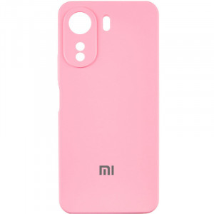 Чохол Silicone Cover Lakshmi Full Camera (AAA) with Logo для Xiaomi Redmi 13C / Poco C65 Рожевий / Light pink