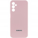 Чехол Silicone Cover Lakshmi Full Camera (AAA) with Logo для Samsung Galaxy A15 4G/5G / M15 5G Розовый / Pink Sand