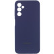 Чехол Silicone Cover Lakshmi Full Camera (AAA) with Logo для Samsung Galaxy A15 4G/5G / M15 5G Темно-синий / Midnight blue - фото