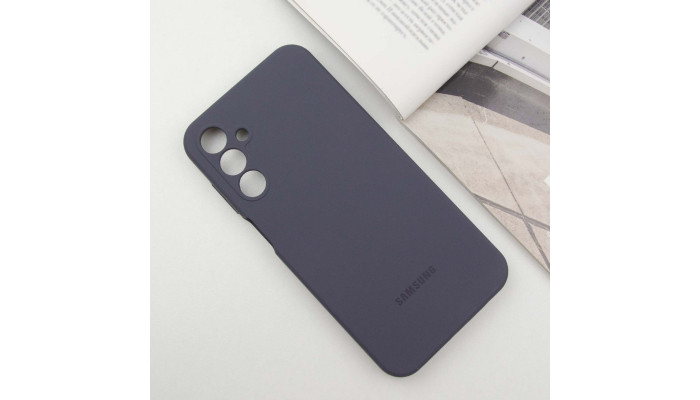 Чохол Silicone Cover Lakshmi Full Camera (AAA) with Logo для Samsung Galaxy A25 5G Сірий / Dark Gray - фото