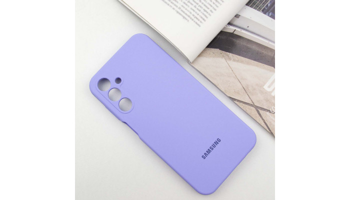 Чохол Silicone Cover Lakshmi Full Camera (AAA) with Logo для Samsung Galaxy A25 5G Бузковий / Dasheen - фото