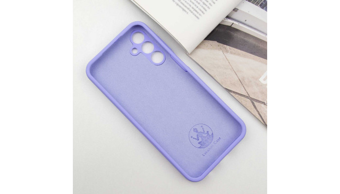 Чохол Silicone Cover Lakshmi Full Camera (AAA) with Logo для Samsung Galaxy A25 5G Бузковий / Dasheen - фото