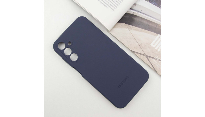 Чохол Silicone Cover Lakshmi Full Camera (AAA) with Logo для Samsung Galaxy A25 5G Темно-синій / Midnight blue - фото