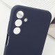 Чохол Silicone Cover Lakshmi Full Camera (AAA) with Logo для Samsung Galaxy A25 5G Темно-синій / Midnight blue - фото