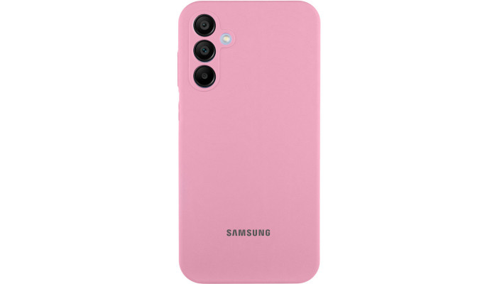 Чохол Silicone Cover Lakshmi Full Camera (AAA) with Logo для Samsung Galaxy A25 5G Рожевий / Light pink - фото