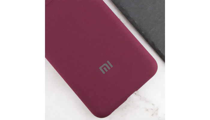 Чохол Silicone Cover Lakshmi Full Camera (AAA) with Logo для Xiaomi Redmi Note 13 4G Бордовий / Plum - фото